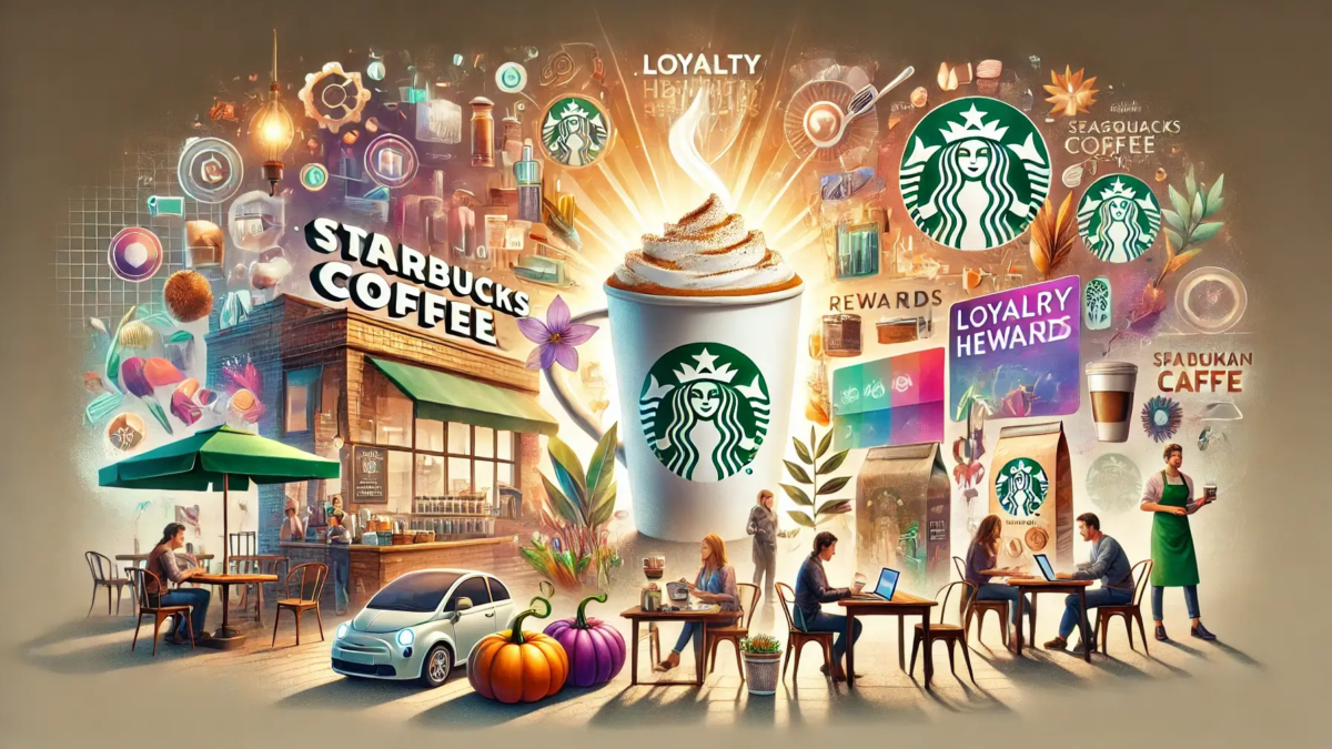 DALL·E 2025-01-28 16.20.07 - An eye-catching and vibrant illustration for a blog about Starbucks' marketing strategy. The image features elements like a steaming cup of c (1)